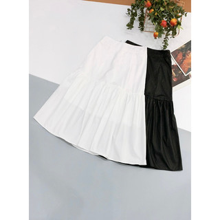 Chân váy midi thô lụa duyên dáng