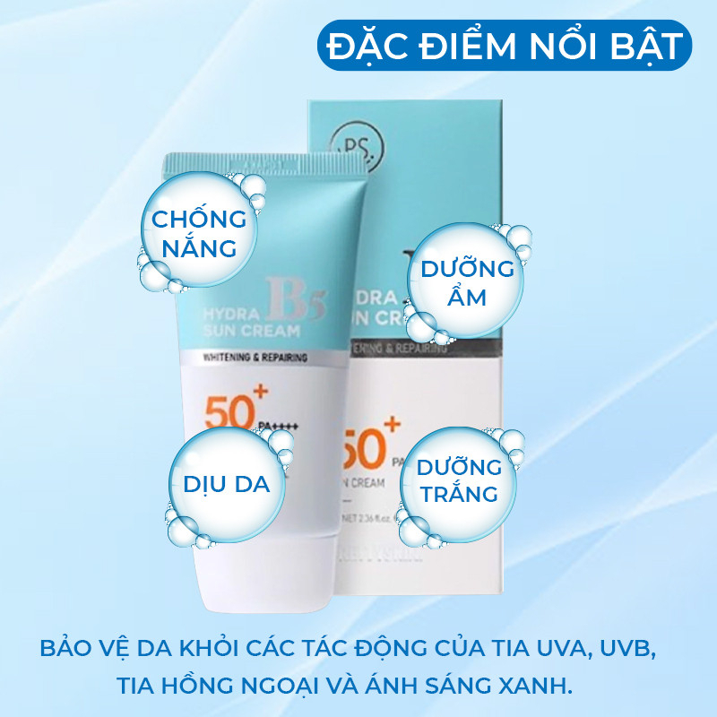 Kem Chống Nắng PrettySkin Phục Hồi Dưỡng Trắng Hydra B5 Suncream 70ml