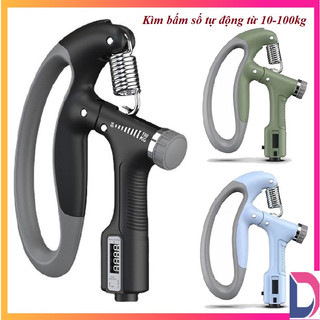 Kìm Bóp Tay Pro Đếm Số Điện Tử Dụng Cụ Tập Gym Cơ Bắp Cổ Tay Tại Nhà Chỉnh Lực 10-100kg Hãng Delifitness