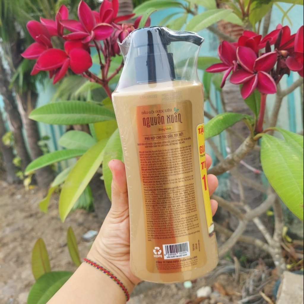 Dầu gội Nguyên Xuân bồng bềnh 350ml dành cho tóc dầu bết,sạch gàu ngứa cân bằng lượng dầu dưỡng tóc và giảm gãy rụng