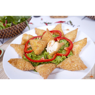 Chả giò hải sản tam giác vàng 1 khay 10 cái