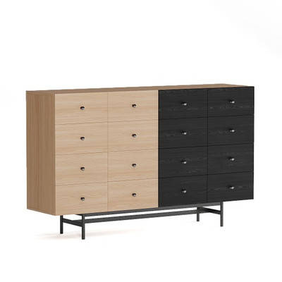 CHORO, Tủ lưu trữ, Tủ đựng đồ DRA_361, 160x40x98cm, tủ gỗ Scandi Home