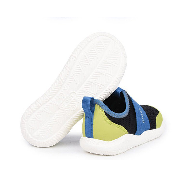 GIÀY VẢI THUN LƯỚI  TRẺ EM CROSS EASY ON  NHẸ, THOÁNG MÀU ĐEN XANH LÁ