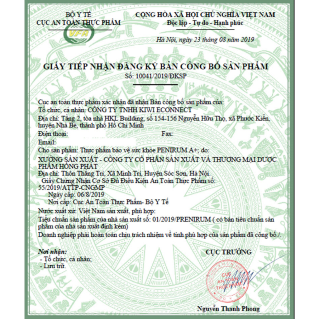 Penirum A+ Chính Hãng Tăng Cường Sinh Lực Phái Mạnh & Kéo Dài Thời Gian Q.H