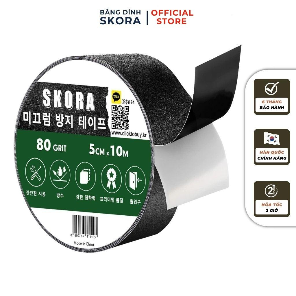 Băng keo chống trượt Skora kích thước 5cm x 10m siêu dính, siêu bền thương hiệu Hàn Quốc bảo hành 6 tháng