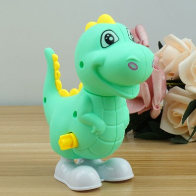 Đồ chơi khủng long lên dây cót đồng hồ nhảy lò cò