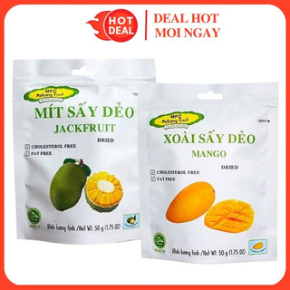 Xoài/mít sấy dẻo mekong fruit gói 50g