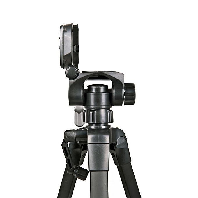 Chân Máy Ảnh, Tripod Weifeng Chân Điện Thoại WT-3520 Cao 1,4m Khung Hợp Kim Chịu Tải 3kg Tặng Kèm Kẹp Điện Thoại