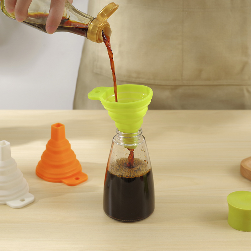 Phễu silicon gấp gọn, phễu nhựa dùng chiết, chiếc nước hoa, mỹ phẩm, chất lỏng tiện lợi 1244 THẾ GIỚI TIỆN ICH