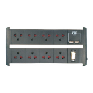 Ổ cắm điện 08 lỗ - 02 cổng usb –chuẩn châu âu