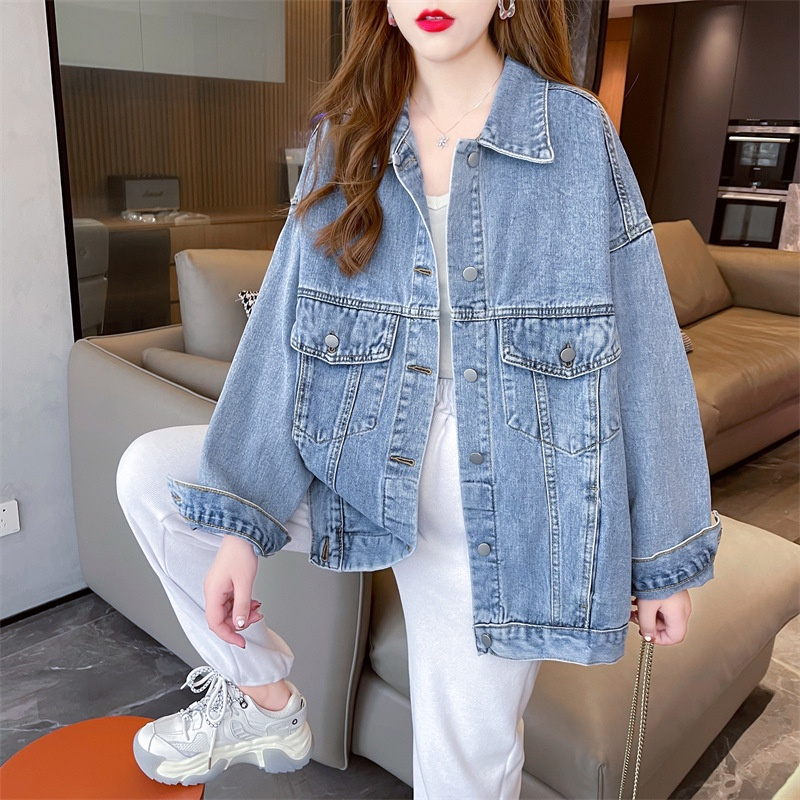 Áo khoác bò nam nữ form rộng MIAA, Áo khoác jean street style chống nắng basic unisex Hàn Quốc Chất Jean Cao Cấp