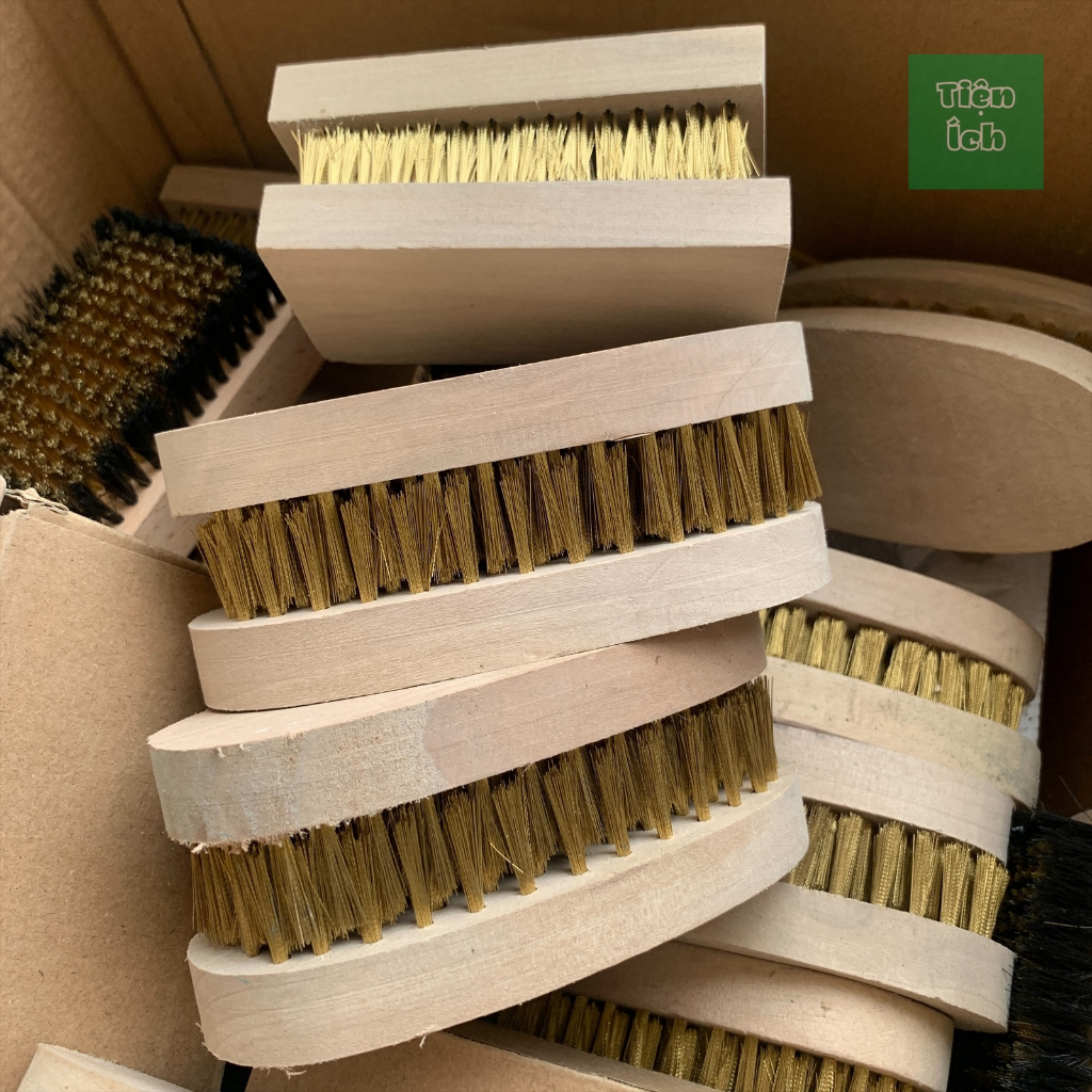 Bàn Chải sợi Đồng Bàn Chải Đánh Rỉ Vệ Sinh Kim Loại Hình Tròn Bầu Dục Hình Chữ Nhật