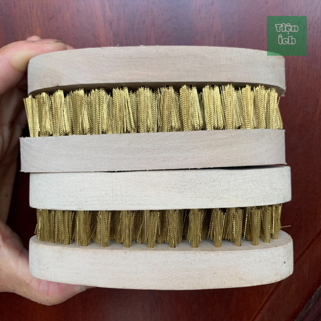Bàn Chải sợi Đồng Bàn Chải Đánh Rỉ Vệ Sinh Kim Loại Hình Tròn Bầu Dục Hình Chữ Nhật