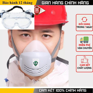 Mặt nạ phòng độc bảo hộ lao động phun sơn hóa chất nhỏ gọn