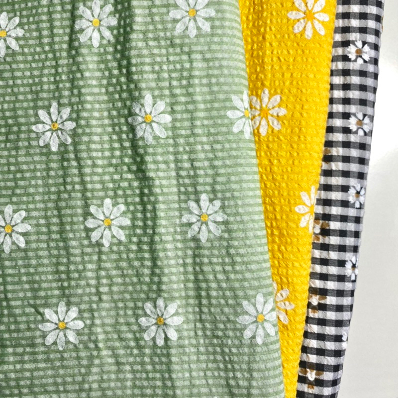 Vải thô xốp hoa cúc Daisy dễ thương ba màu được lựa 🌼