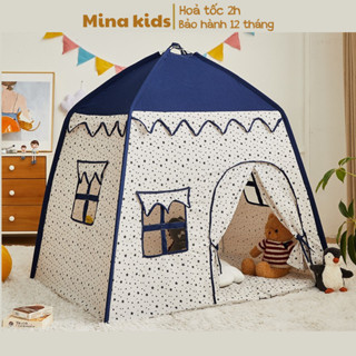 Lều cho bé gái trai, công chúa cắm trại bằng vải MINA, khung chắc chắn, đồ chơi trẻ em, lều bóng cho bé