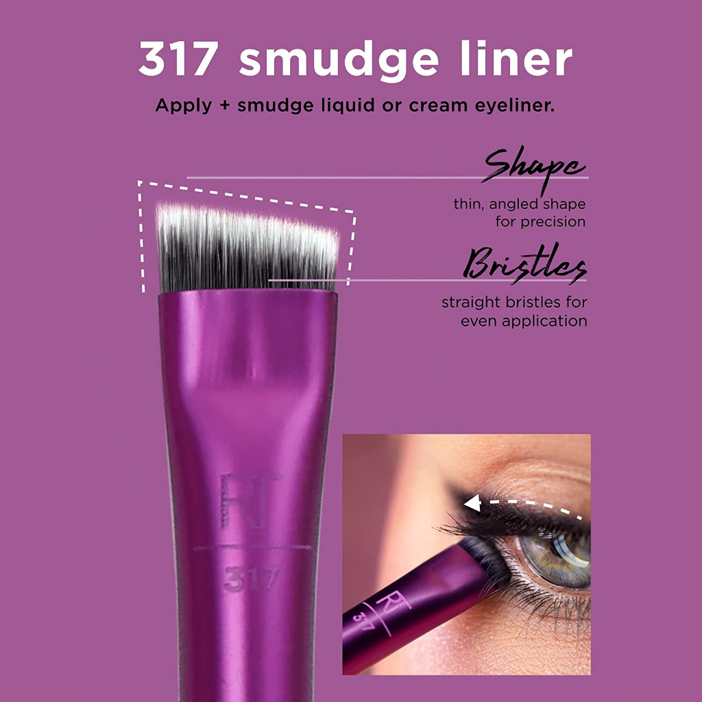 Bộ Cọ Trang Điểm 5 Cây Real Techniques Artist Essentials Makeup Brush Set