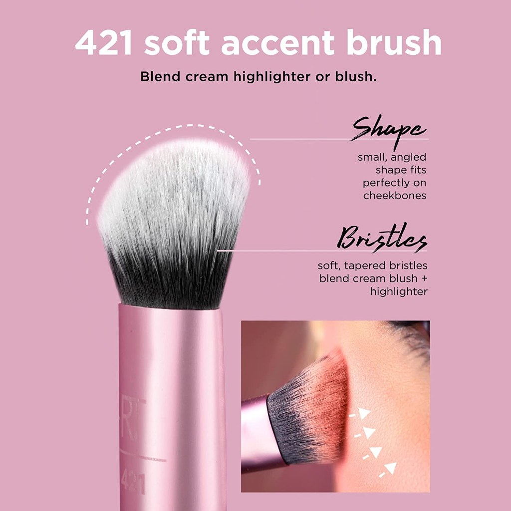 Bộ Cọ Trang Điểm 5 Cây Real Techniques Artist Essentials Makeup Brush Set