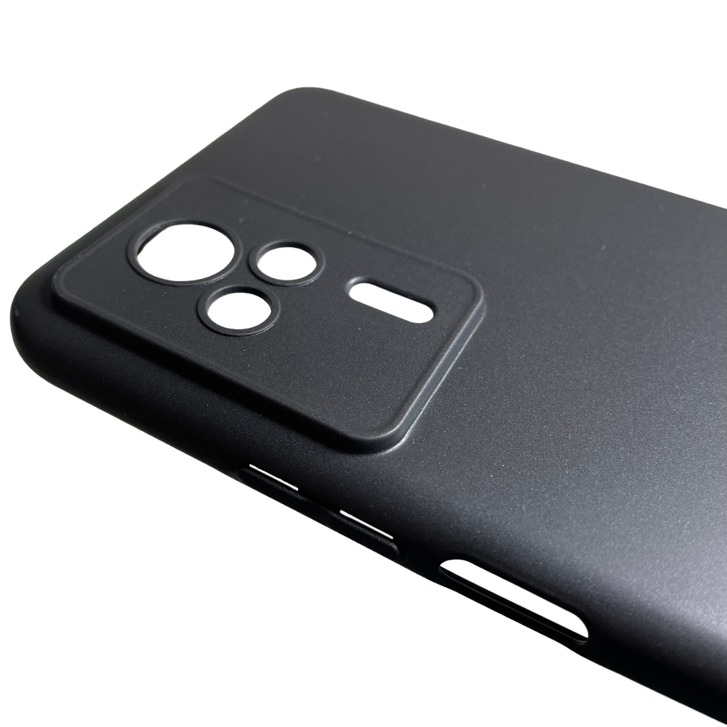 Ốp lưng silicon đen nhám cho Xiaomi Redmi K60E không bám vân tay, khoét riêng từng mắt camera.