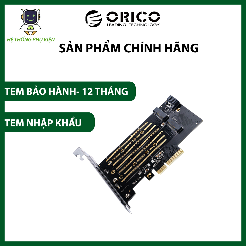 Card mở rộng ổ cứng SSD M.2 NVME ORICO PDM2 Hàng Chính Hãng