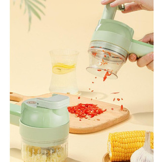 Máy xay cắt lát tỏi ớt rau củ thực phẩm đa năng mini cầm tay thái lát , máy thái rau củ lh85