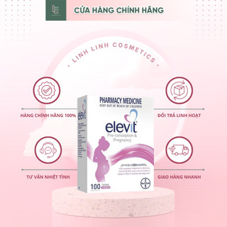 (mẫu mới) Vitamin Tổng Hợp Elevit Bầu Úc 100 Viên