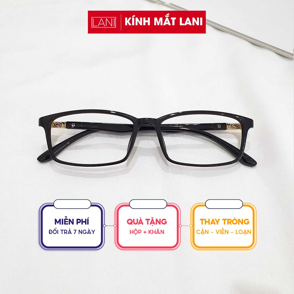 Gọng kính cận nam nữ nhựa dẻo dáng basic cho mặt nhỏ LANI 212