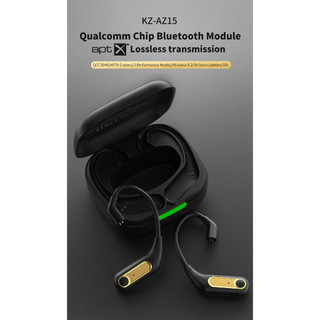 Cáp bluetooth KZ AZ15 Upgrade Wireless Headphones Bluetooth-compatible 5.2 Cable Wireless Ear Hook B/C PIN Connector Wit