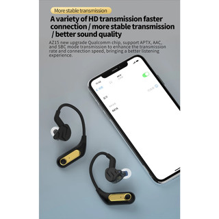Cáp bluetooth KZ AZ15 Upgrade Wireless Headphones Bluetooth-compatible 5.2 Cable Wireless Ear Hook B/C PIN Connector Wit
