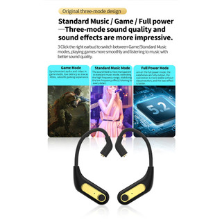 Cáp bluetooth KZ AZ15 Upgrade Wireless Headphones Bluetooth-compatible 5.2 Cable Wireless Ear Hook B/C PIN Connector Wit