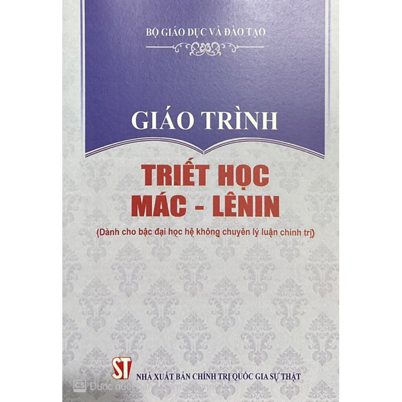 Triết học Mác - Lênin (Dành cho bậc đại học hệ không chuyên lý luận chính trị)