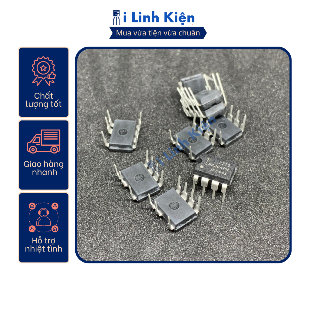 IC nguồn LNK304PN LNK304 nhập khẩu chính hãng chất lượng cao.
