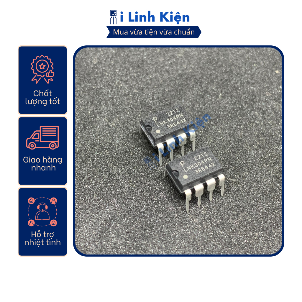 IC nguồn LNK304PN LNK304 nhập khẩu chính hãng chất lượng cao.