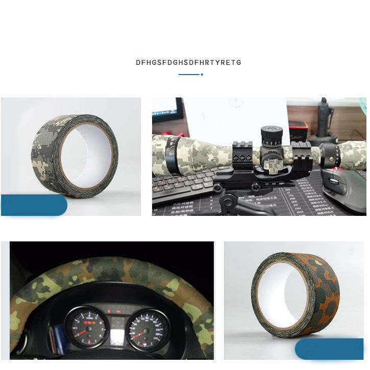 Băng Keo Vải Camo Nguỵ Trang Loại I Vải Cotton không thun Dày Chống Trầy Tốt - Bám Dinh Chắc .