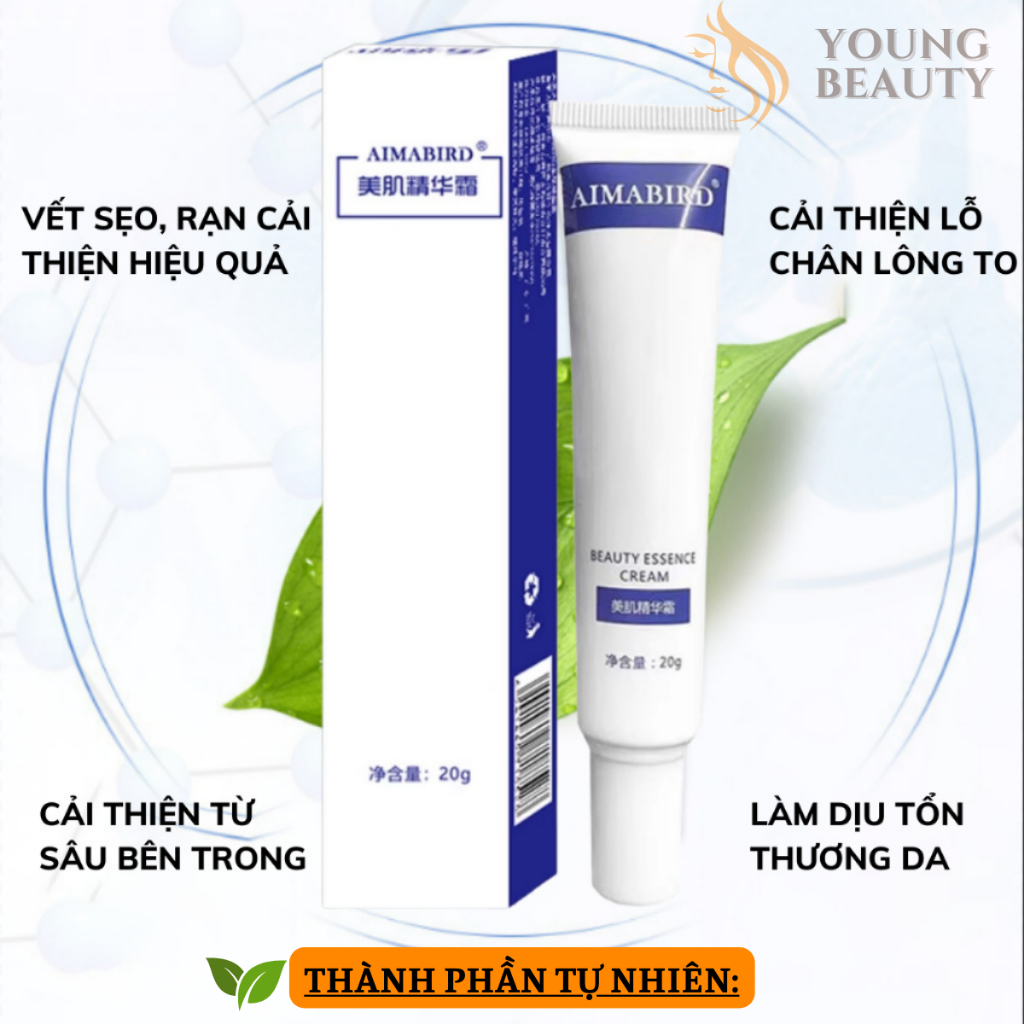 Kem xóa mờ rạn da Aimabird - Kem cải thiện vết rạn sau sinh, phục hồi tái tạo da, lấy lại làn da ban đầu - YOUNG BEAUTY