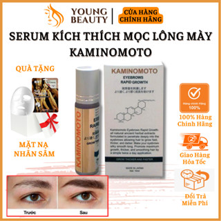 Serum kích thích mọc lông mày KAMINOMOTO Nhật Bản - Tinh chất KAMINOMOTO mọc lông mày nhanh và đậm cho nam nữ - YOUNG BE
