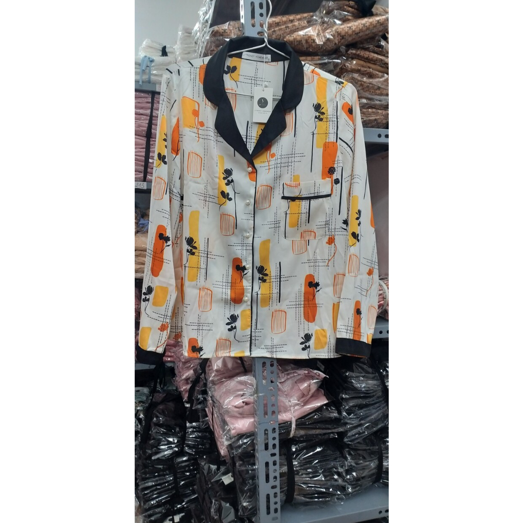 Bộ đồ ngủ nữ pyjama Lụa dài tay cao cấp thiết kế LYSILK - BN268- Áo dài tay nữ quần dài bộ mặc nhà