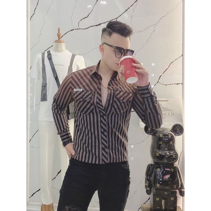 Áo sơ mi nam sọc đẹp - áo kẻ - áo caro - áo cotton - áo đi tiệc