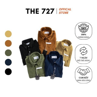 Áo sơ mi nhung tăm vitage nam cao cấp THE 727 new