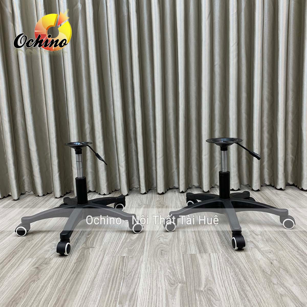 Chân Ghế Xoay 360 Độ, Chân Ghế Xoay Văn Phòng Cao Từ 40-55cm Nhựa đen (Ảnh Thật Và Video)