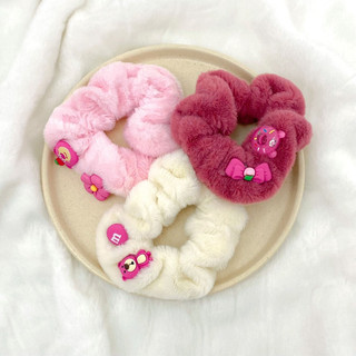 Cột tóc lông xù gấu dâu Lotso cute đáng yêu