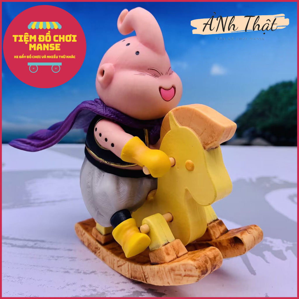Mô Hình Nhân Vật Majin Buu Chơi Ngựa Gỗ Trong Dragon Ball - Tiệm Đồ Chơi Manse
