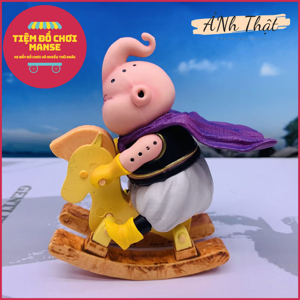 Mô Hình Nhân Vật Majin Buu Chơi Ngựa Gỗ Trong Dragon Ball - Tiệm Đồ Chơi Manse