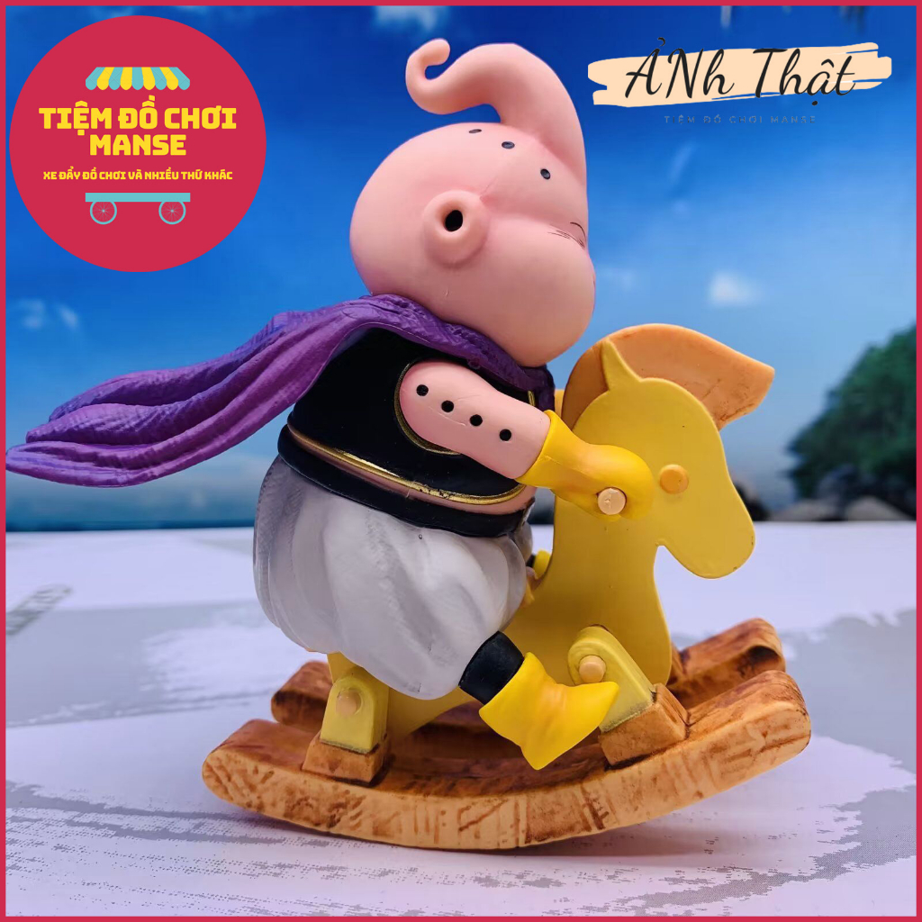 Mô Hình Nhân Vật Majin Buu Chơi Ngựa Gỗ Trong Dragon Ball - Tiệm Đồ Chơi Manse