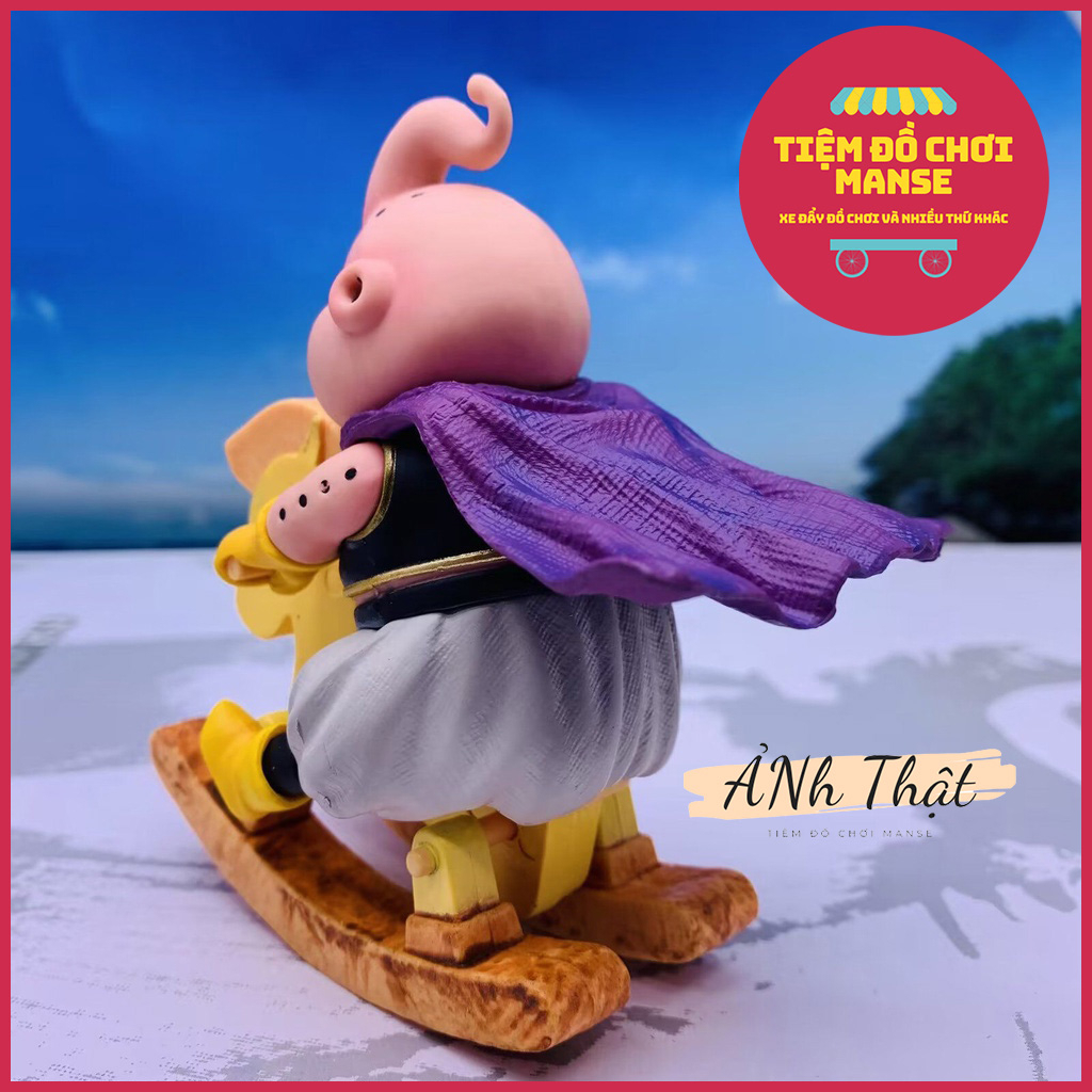 Mô Hình Nhân Vật Majin Buu Chơi Ngựa Gỗ Trong Dragon Ball - Tiệm Đồ Chơi Manse
