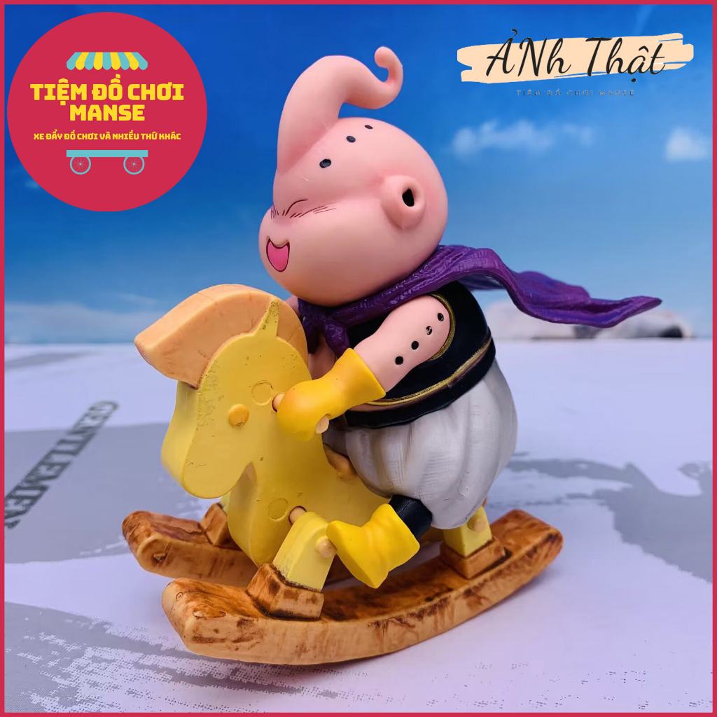 Mô Hình Nhân Vật Majin Buu Chơi Ngựa Gỗ Trong Dragon Ball - Tiệm Đồ Chơi Manse