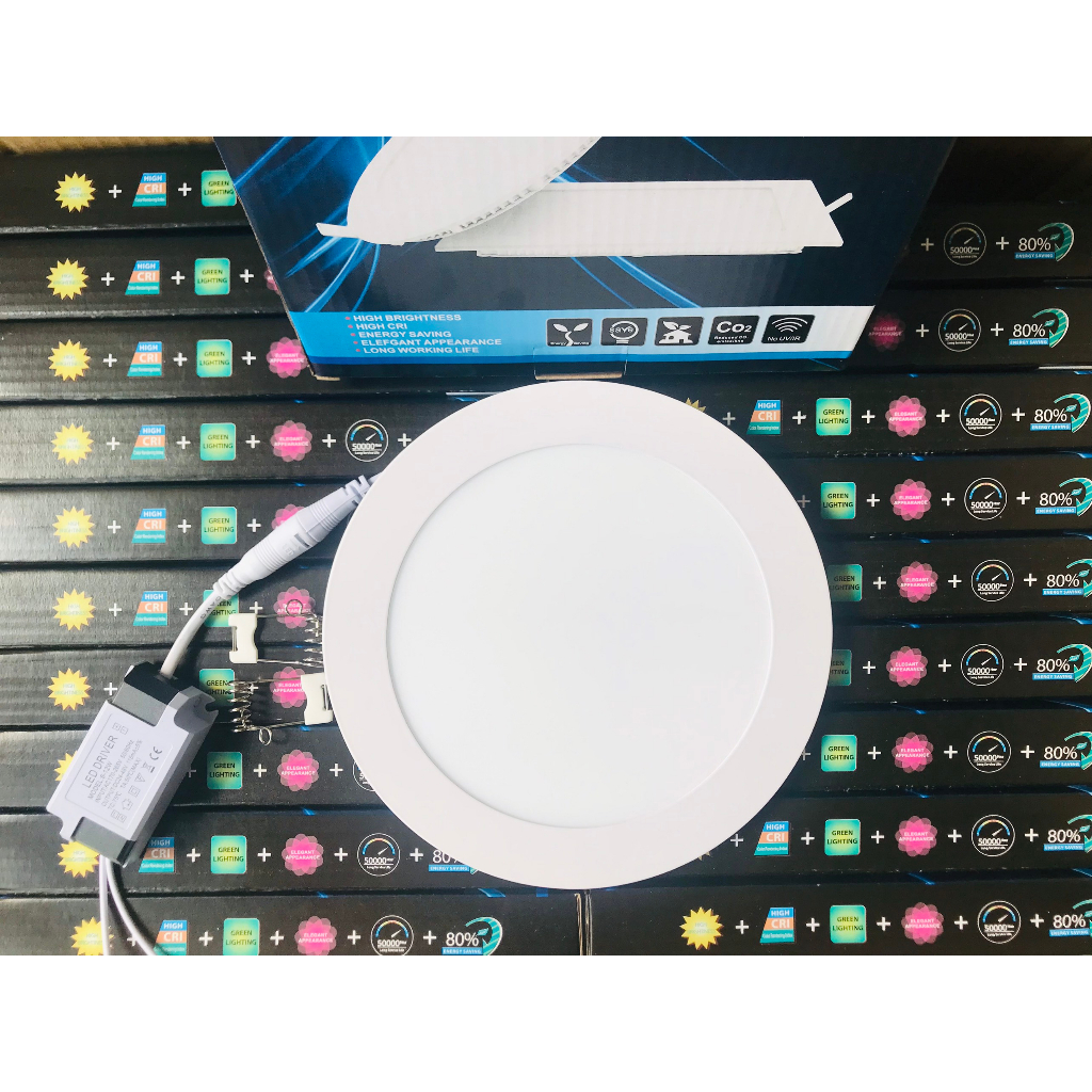 Combo 10 đèn led âm trần siêu mỏng 9W - Ánh sáng trắng