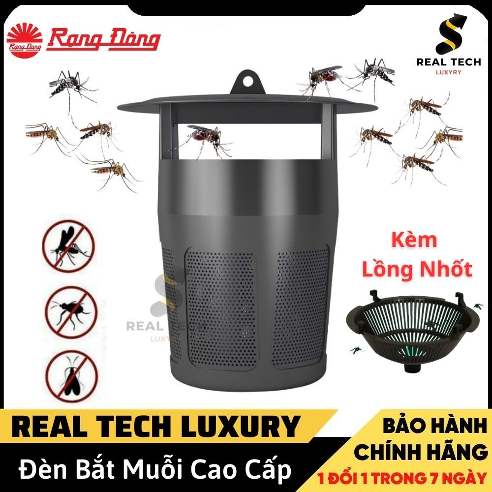 Đèn bắt muỗi Rạng Đông thông minh DBM01 5W - hiệu quả sau 1 đêm không gây mùi khét tiết kiệm điện , Bảo hành 12 tháng