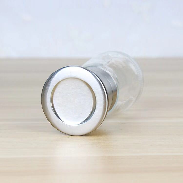 Lọ Xay Tiêu Nắp Nhựa, Nắp Inox Lọ xay hạt tiêu cầm tay siêu nhanh, Cối Xay Tiêu Kiêm Đựng Tiêu Đa Năng Bằng Thủy Tinh Có