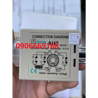 Đồng Hồ Timer Hẹn Giờ AH3-C Hiệu STON( 6 Giây/ 60 Giây/ 6 Phút/ 60 Phút ) (Tặng Đế)